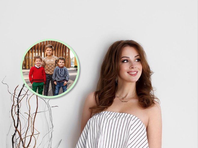 Трое из ларца: Полина Диброва показала, как похожи между собой дети