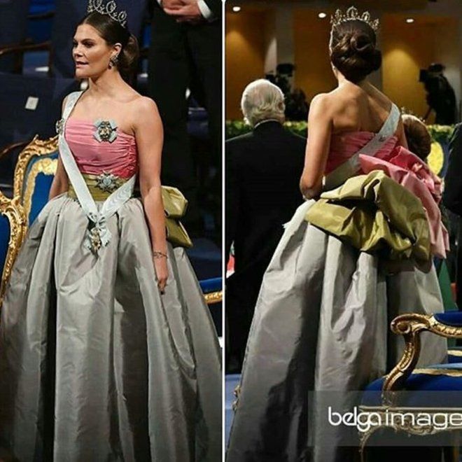 Кронпринцесса Виктория надела мамино платье Nina Ricci на церемонию вручения Нобелевской премии 2018