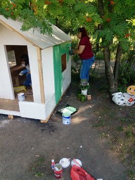 Трудимся на благо нашего детского садика) Трудимся на благо нашего детского садика)