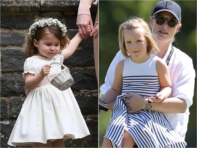 Слева направо: принцесса Шарлотта, Миа Тиндалл.   Instagram  @kate_and_william_cambridge