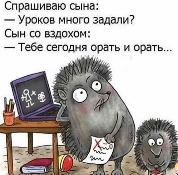 Учим уроки картинки прикольные